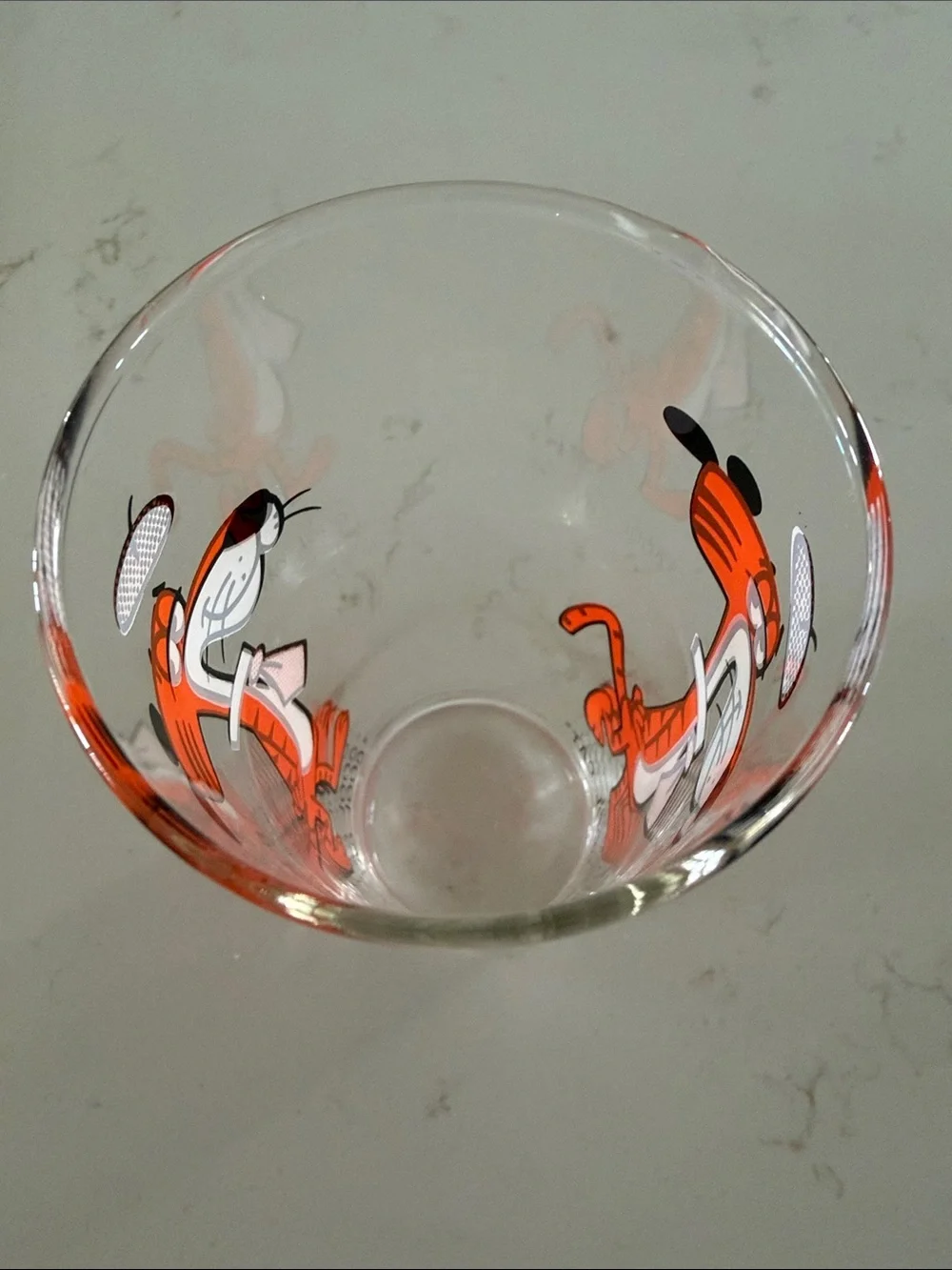Pepsi Orange 'Cool Cat' Cartoon Glass Tumbler